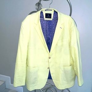 Men’s Tailorbyrd Bright Yellow Blazer & Sports Jacket 48R! $35